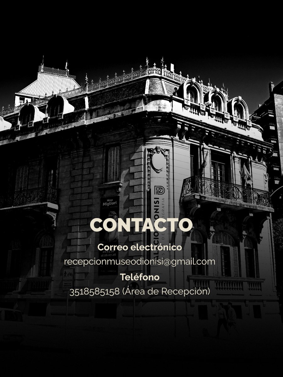 MuseoDionisi's tweet photo. 🔎 𝗜𝗻𝗳𝗼𝗿𝗺𝗮𝗰𝗶ó𝗻 ú𝘁𝗶𝗹 𝗽𝗮𝗿𝗮 𝘃𝗶𝘀𝗶𝘁𝗮𝗿𝗻𝗼𝘀.

⏩ Deslizá el carrusel y encontrá detalles sobre días y horarios de apertura, nuestra dirección y mucho más.

✨ ¡Vení a vivir la fotografía con nosotrxs!

🏛️ #MuseoPalacioDionisi https://t.co/taDXKXJ97u