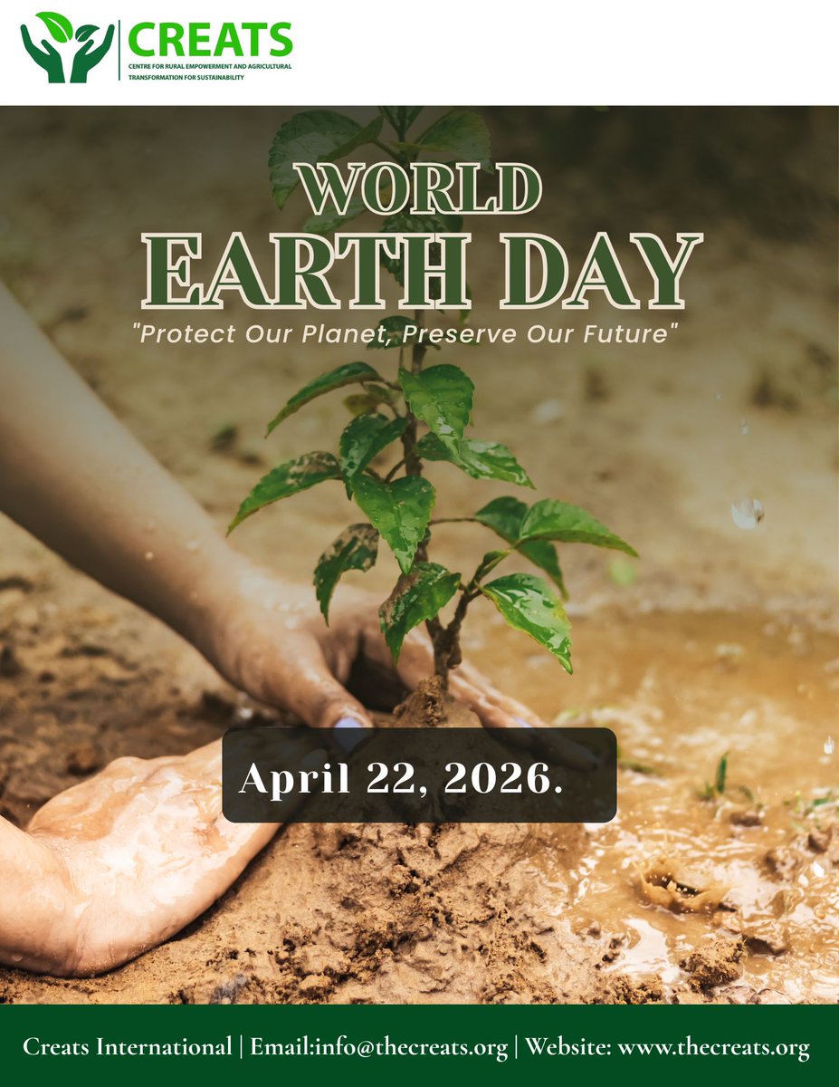 creatsinternal's tweet photo. Happy #earthday from all of us at Creats International. Protecting the environment is our responsibility as humanity. Let's all do our parts to conserve and protect our natural resources for generations to come. https://t.co/4oTiAr7VGj