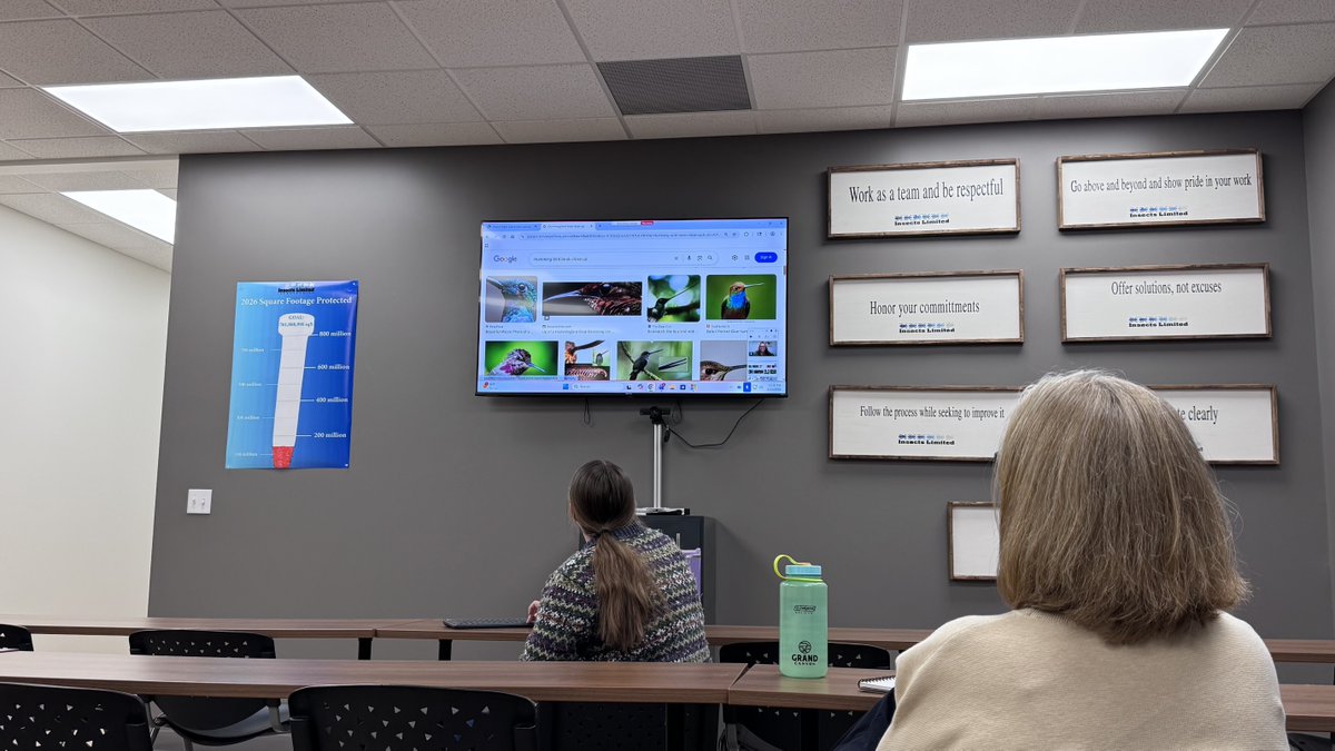 InsectsLimited's tweet photo. We’re continuing our Brown Bag Lunch &amp; Learn series here at Insects Limited, and this session was a fascinating one.

Sam walked us through how insects achieve flight, even when it looks like some of them shouldn’t be able to. 🐝

We love continuing to learn as a team! https://t.co/N2pzWOBcyh