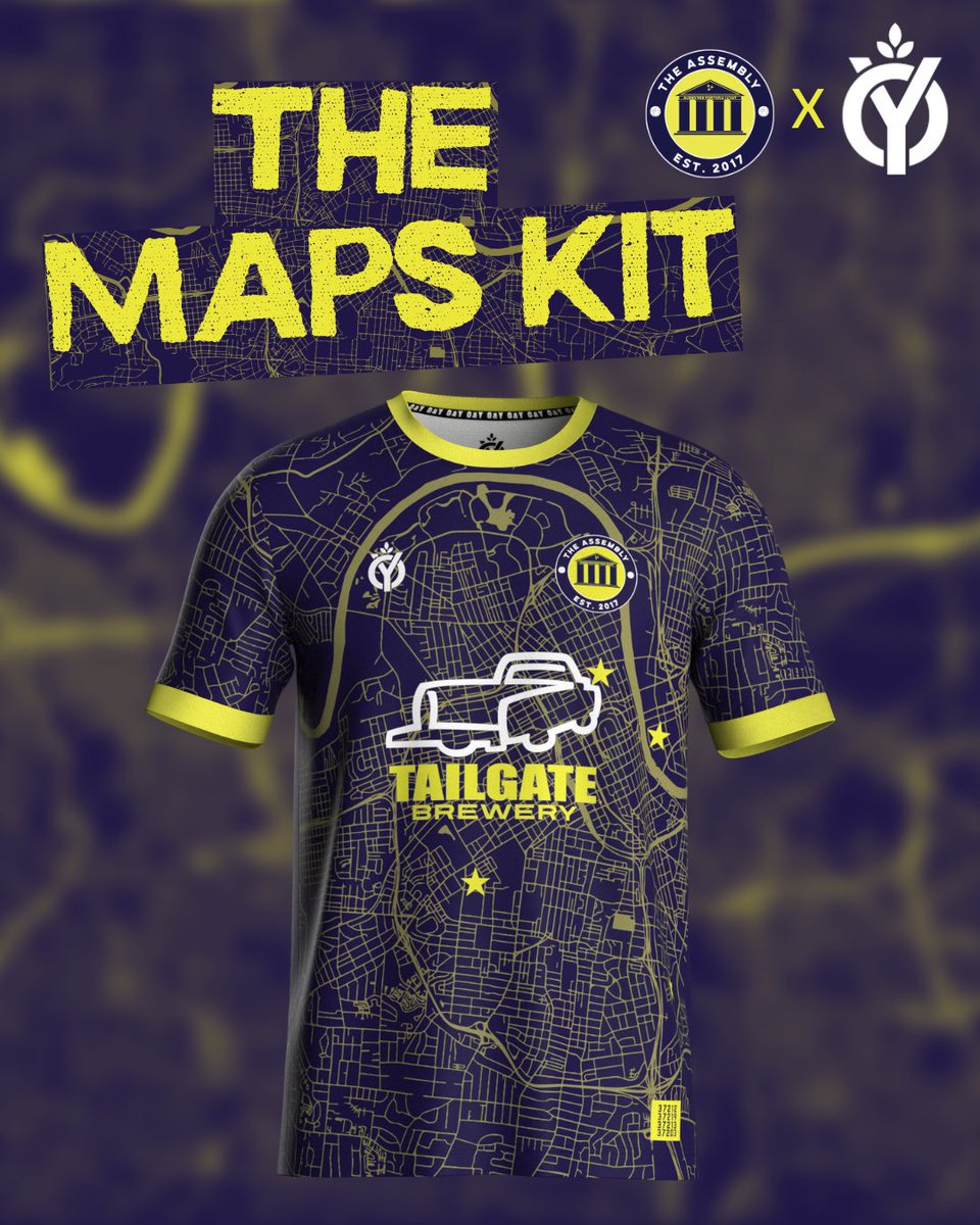 TheAssemblyNash's tweet photo. 🔥👕TIME FOR SOME NEW THREADS👕🔥

Introducing The Maps Kit, a tribute to every home of @nashvillesc (and FC). From Vandy to First Horizon to Nissan and now GEODIS. This one’s an homage to HOME. 

History. Loyalty. Community.

GET YOURS HERE👇
https://t.co/tTdA2nAymZ

#EveryoneN https://t.co/HSoqVDys72