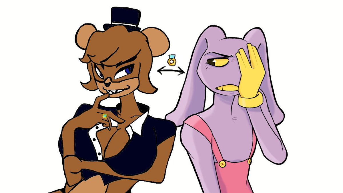 MsCayasa's tweet image. Art trend i did with my friend lmfao
We didn't know who was going to draw who til after- I drew the jax X3

#theamaxingdigitalcircus #jax