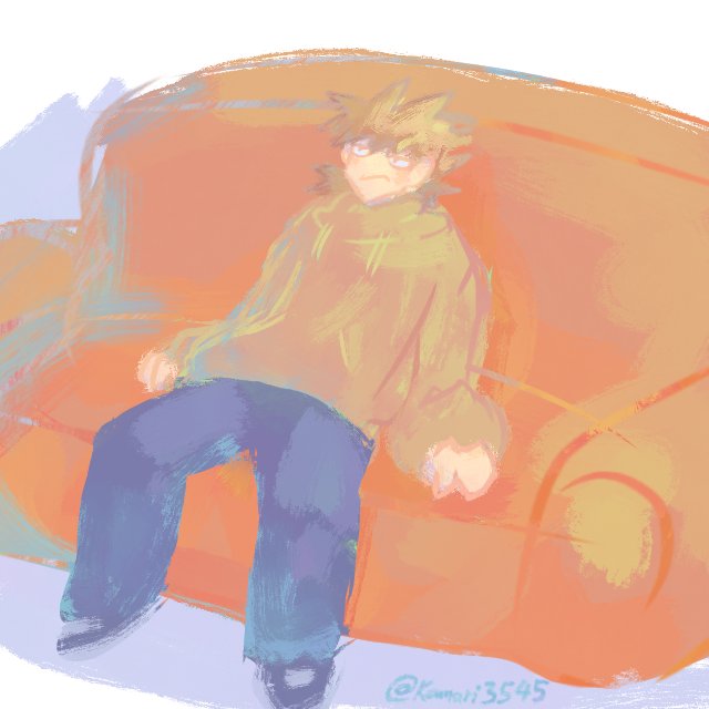 Kamari3545's tweet image. A Tord is sitting on the sofa
#eddsworld