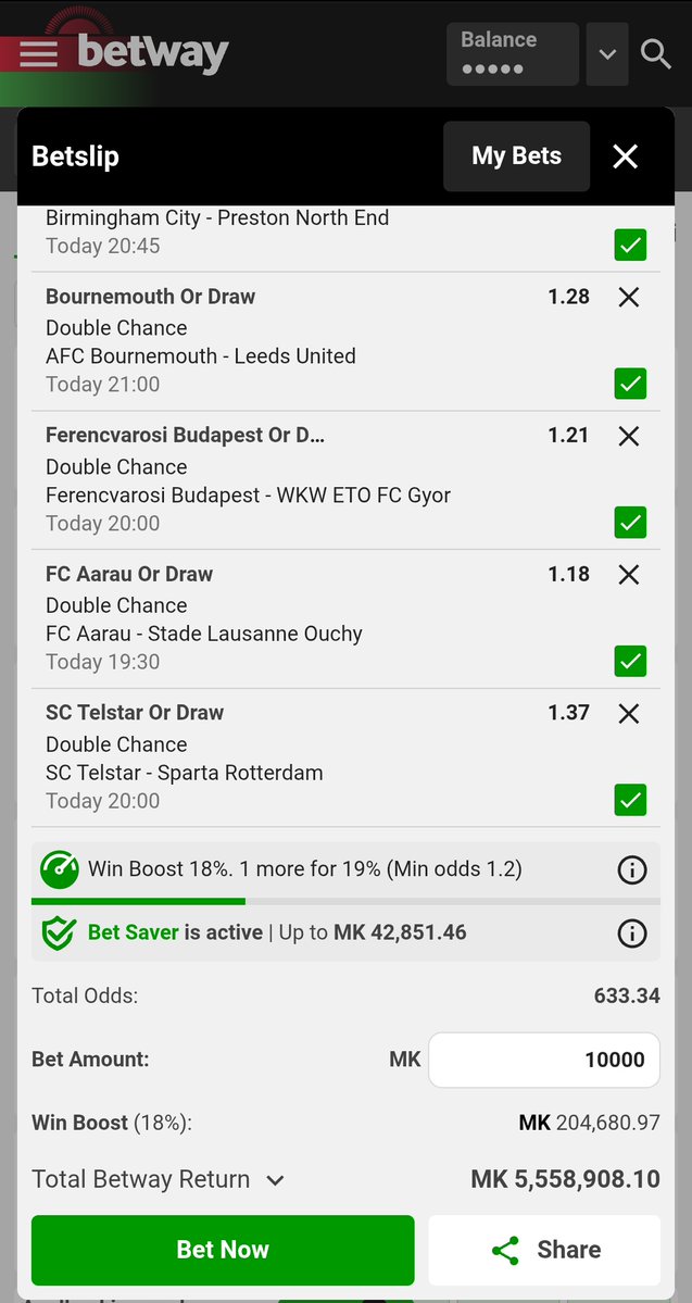 Mangwecha's tweet image. BW501AEAEB

600 odds💰❤️

#Betwaycode 
Done for today 🙏🎯