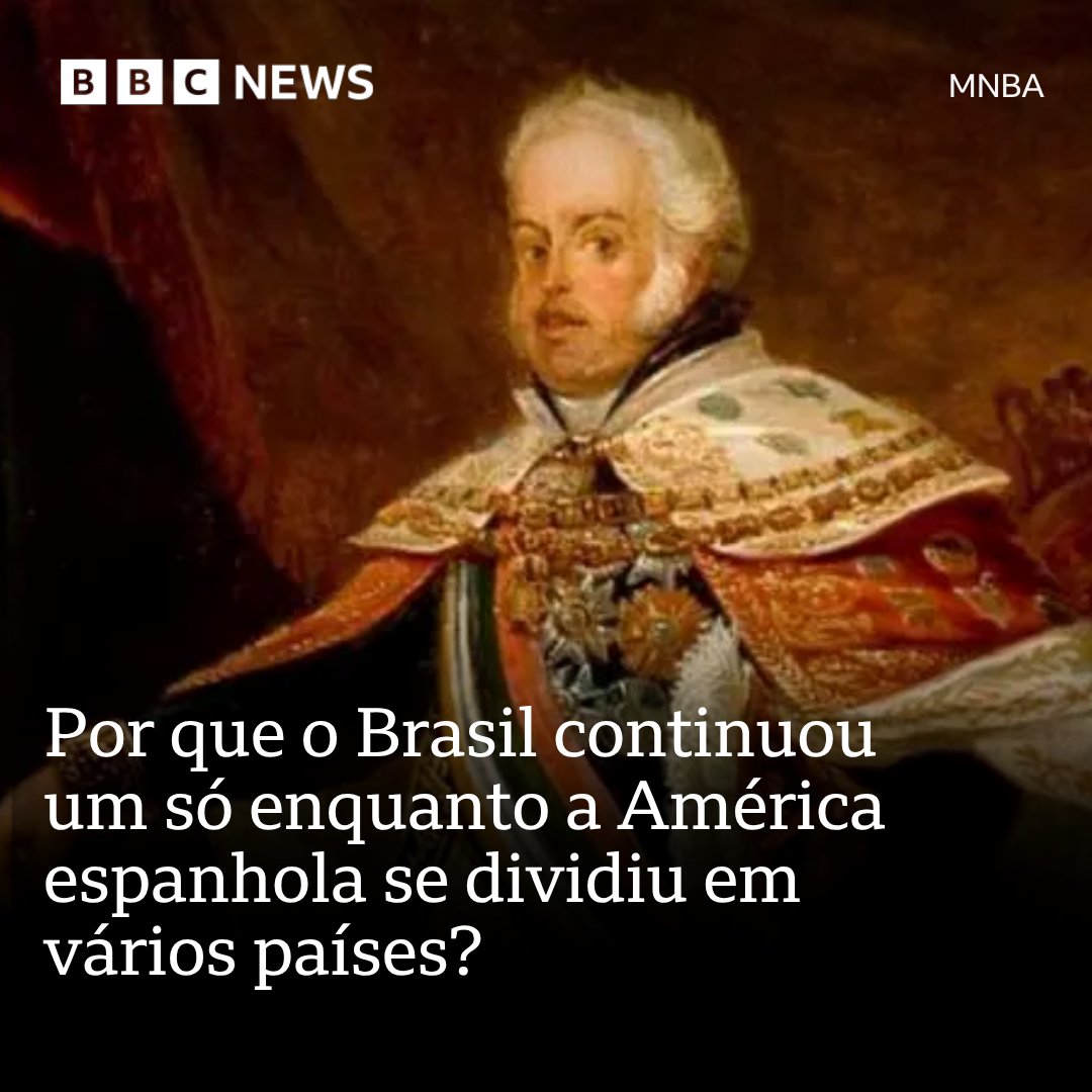 No Dia do Descobrimento do Brasil, entenda por que o país não seguiu a tendência dos vizinhos e permaneceu esse gigantesco território: bbc.in/4u0rffa

#ArquivoBBC