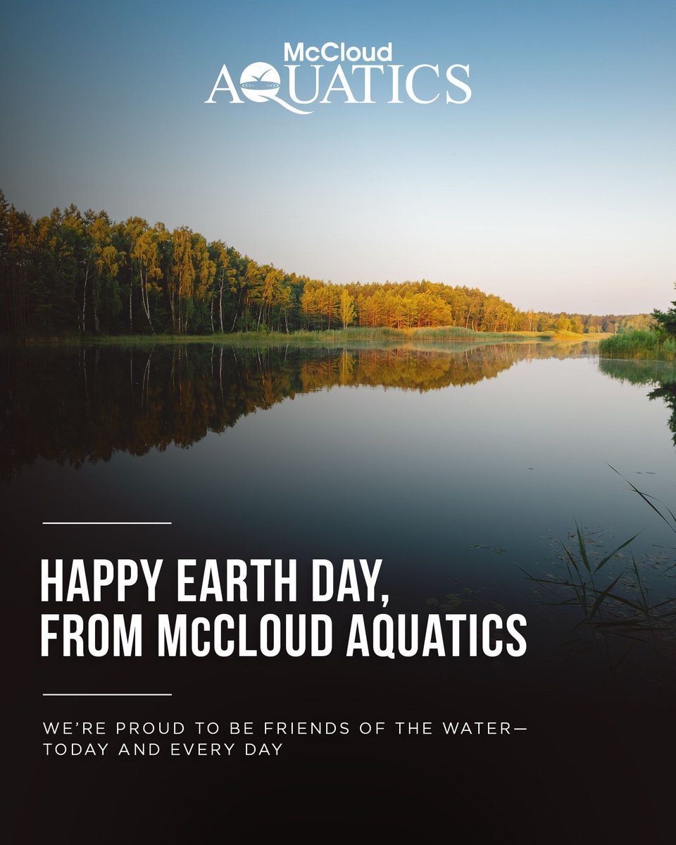 McCloudAquatics's tweet image. Happy #EarthDay, from McCloud Aquatics 🌎

We’re proud to be Friends of the #Water—today and every day 💙

Reach out to learn more:
🔗 mccloudaquatics.com/contact-mcclou…