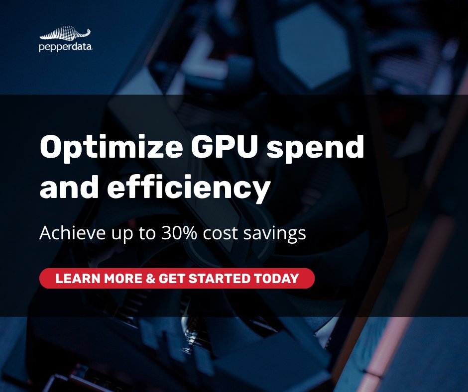 pepperdata's tweet image. Optimize GPU spend and efficiency at scale. Get the most from your GPU investment. Learn more and get started at hubs.la/Q04cNJFF0. 

@AWS_Partners #kubernetes #amazoneks #k8s #finops #costoptimization #resourceoptimization