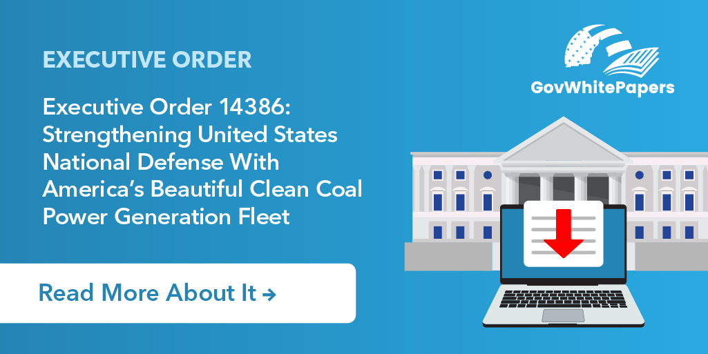 GovWhitePapers's tweet image. ♻️ Energy resilience starts with reliable baseload power, a critical foundation for sustaining #nationaldefense operations during crises. Explore Executive Order 14386 and how it prioritizes reliable power for mission-critical operations. Read more from the @WhiteHouse: