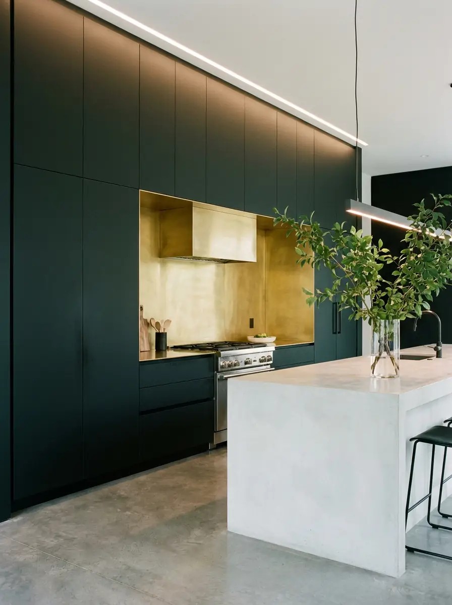 JHicks_HomePro's tweet image. Dark greens like this modern blackened green-gold niche are popular for kitchens in 2026 - yay or nay? Best Kitchen &amp;amp; Bath Remodeler#dogoodwork #kitchendesign #hgtv #kitchen #bathroom #homeimprovement #home #remodeling #remodel