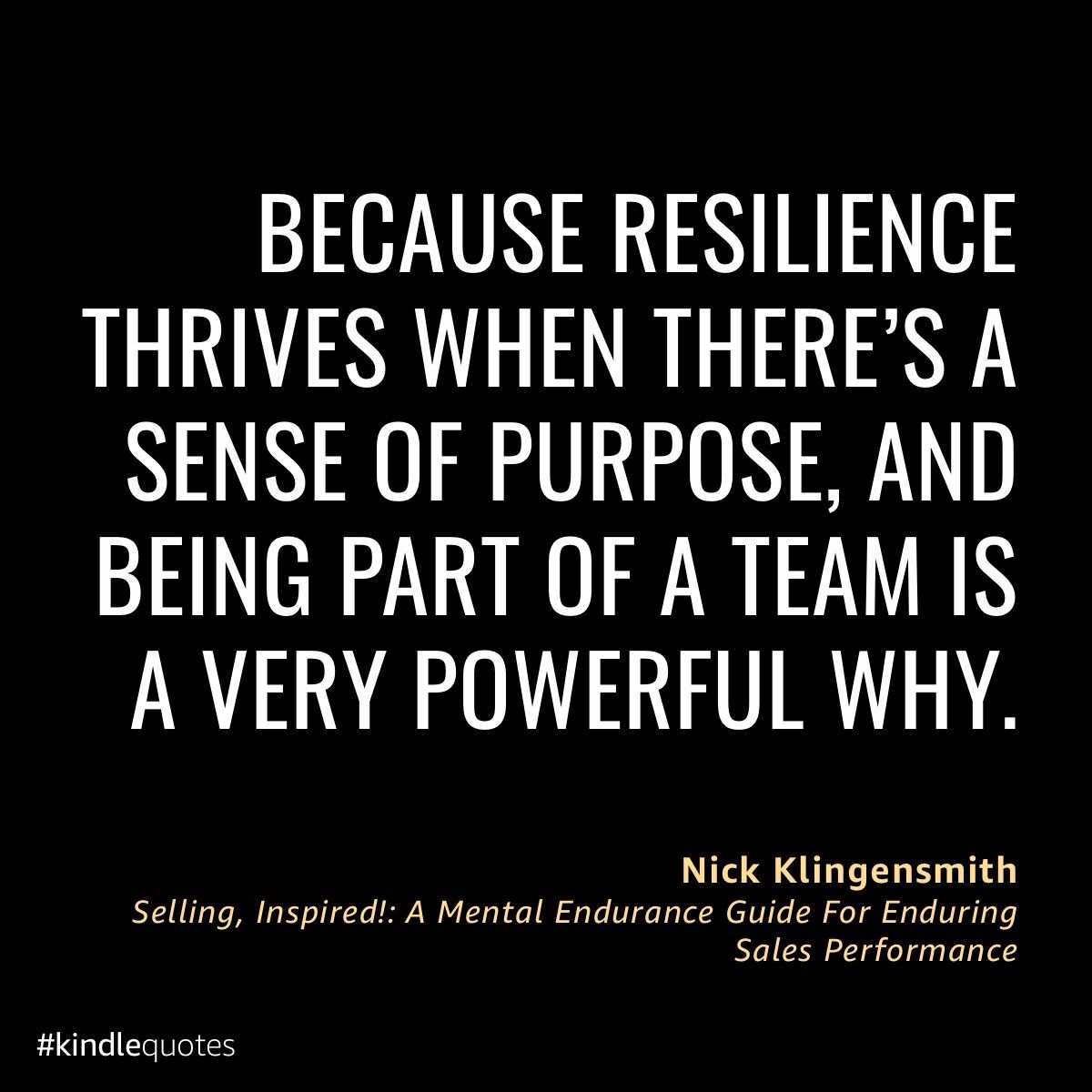 stridemotivatio's tweet image. For more like this, check out the book Selling, Inspired! NOW Available on Amazon, Kindle and Audible: a.co/d/04xRxYfr

#amazon #kindle #audible #books #mindset #resilience #community