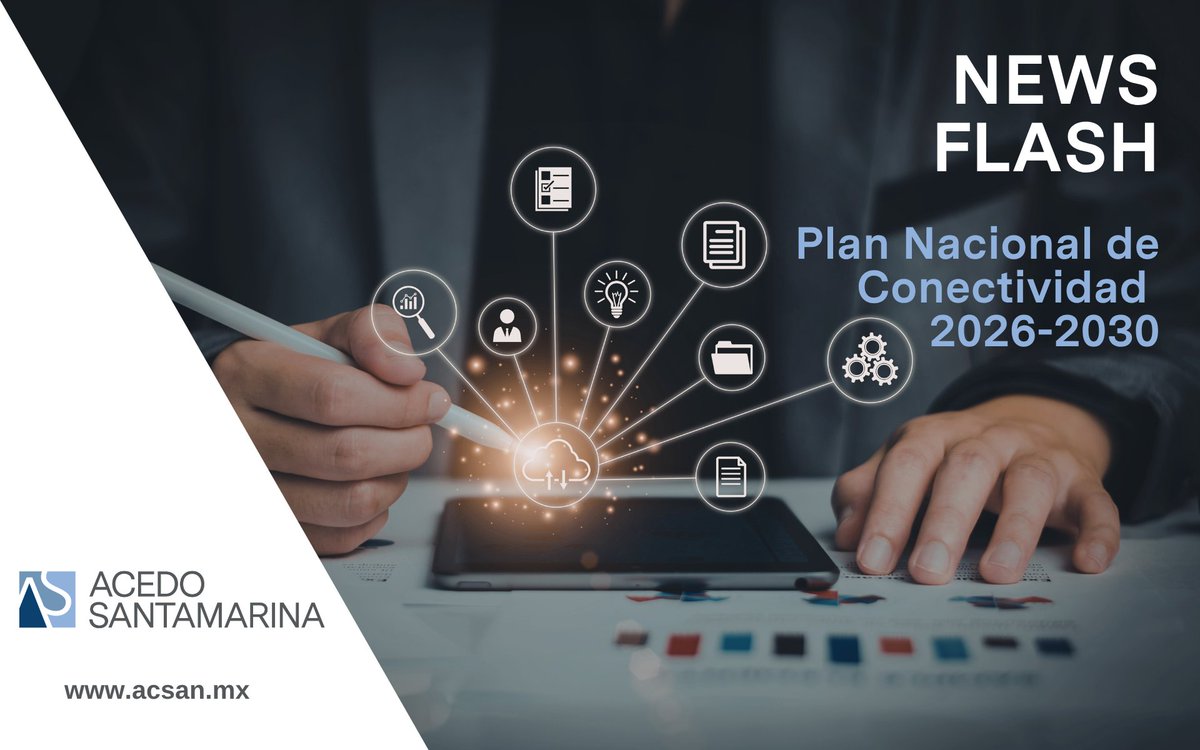 ACSAN_MX's tweet image. #NEWSFLASH

México publica el Plan Nacional de Conectividad 2026–2030: busca llevar Internet universal, asequible y de calidad, ampliando cobertura de 94% a 98% con infraestructura terrestre, satelital y apoyo a zonas rurales. #Telecom #Conectividad

acsan.mx/plan-nacional-…
