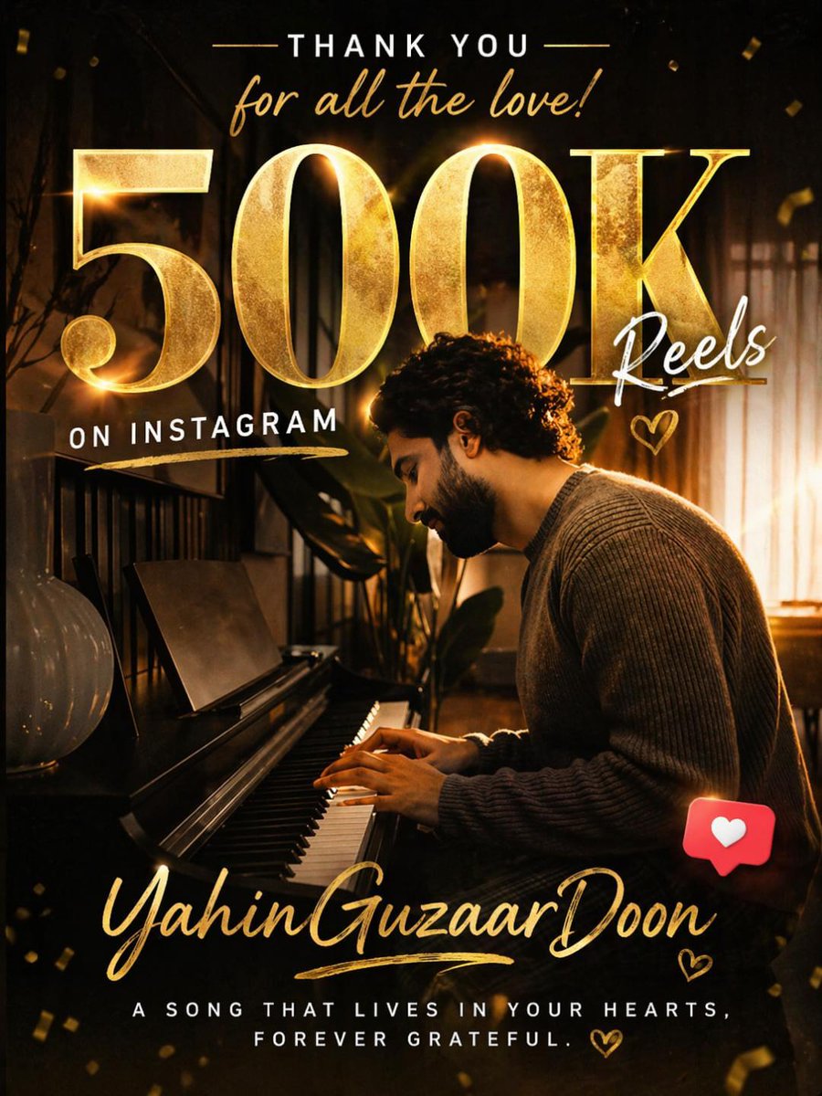 OrthiIslam3564's tweet photo. Yahin Guzaar Doon has crossed 500K reels on Instagram
After 8 years of dreaming, @AmaalMallik is finally seeing this song’s success

This is #AmaalMallik hard work &amp; #Amaalians love coming together❤️
Huge congratulations to the entire YGD team,lets celebrate.🤟
#500KIGReelsOnYGD https://t.co/ycB2UAG4pP