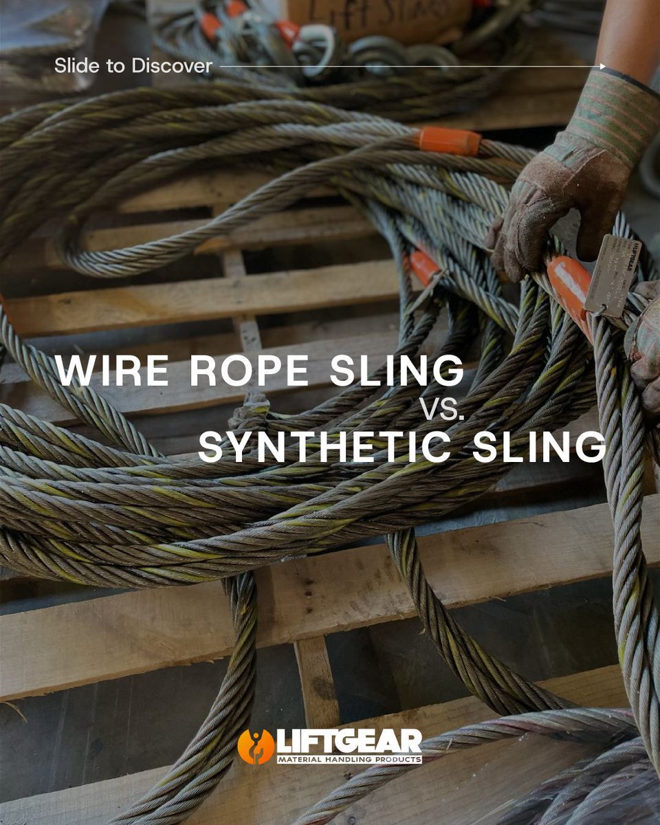 Liftgearusa's tweet image. Wire rope or synthetic?
Know your application, the environment, and how the sling needs to move. Wire rope handles heat and abrasion. Synthetic protects the load surface and works where flexibility matters.

Liftgear.com
#rigging #slings #LIFTGEAR