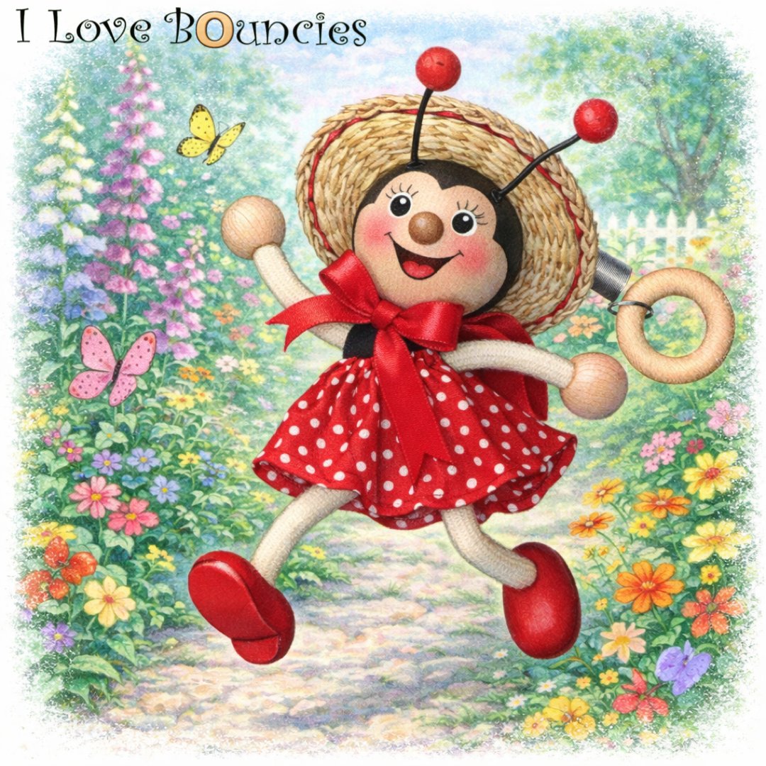 ilovebouncies's tweet image. "Ladybugs all dressed in red, strolling through the flower bed. If I were tiny just like you, I'd creep through the flowers too!" 💃🐞

At ilovebouncies.com/products/ladyb…!

#springvibes🌸 #ladybug #madewithlove #makeyousmile #happykids #bugs #toys #poems #classic #vintage #memories #love