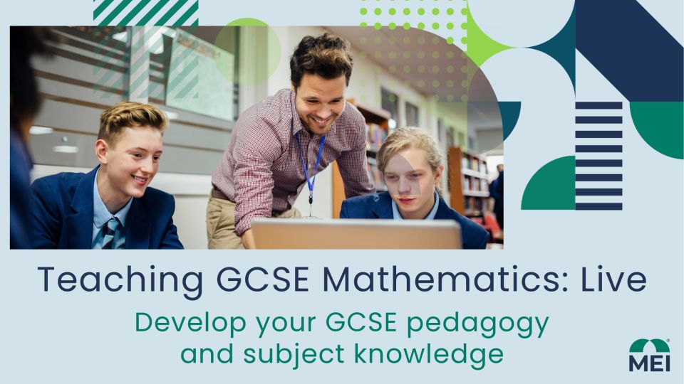 MEIMaths's tweet image. 🎓 New to teaching GCSE Maths?  

Build confidence this term and beyond with Teaching GCSE Mathematics Live.  

10 online sessions: Foundation topics, pedagogy &amp;amp; practical strategies. 

🗓 29 Apr | 💻 Online | £265 

🔗 buff.ly/7H2u2uc  

#GCSEMaths #NewTeacher #PD
