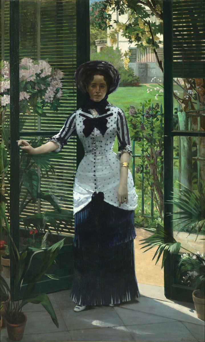 Valent6228's tweet photo. Dans la serre (c.1881) - Albert Bartholomé (1848-1928) #classicism #portrait https://t.co/lV7OtCW9vN