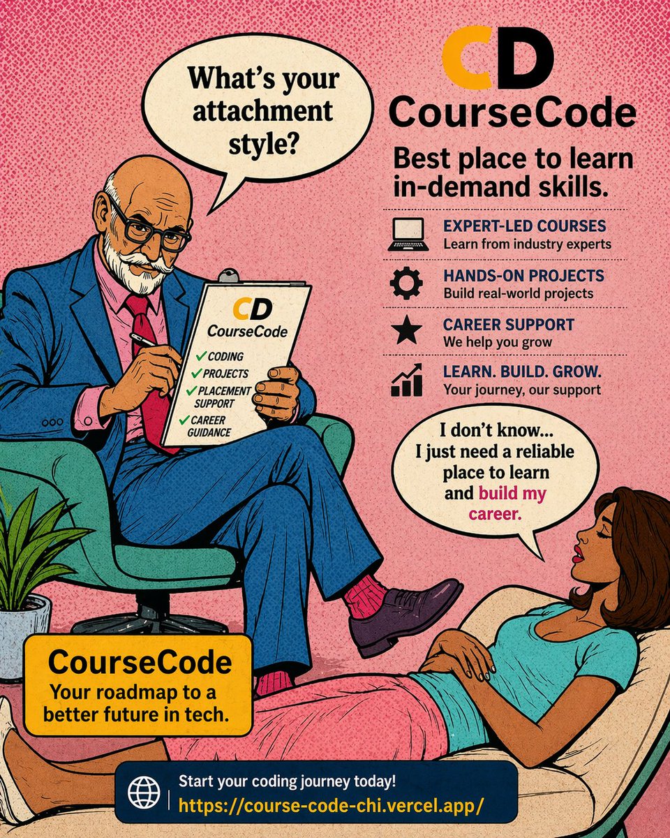 moses44044's tweet image. Still figuring it out? 🤔
CourseCode helps you learn, build, and grow with real projects 🚀
Start your journey today 👇
 course-code-chi.vercel.app
Web dev SA : [ facebook.com/share/g/17rydc… ]
#LearnToCode #CourseCode #Coding #Developers