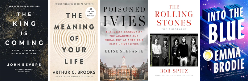 SharonLibraryMA's tweet photo. This week the Sharon Public Library has 198 new books.  New items include The King Is Coming, Hope Rises, The Meaning of Your Life, Poisoned Ivies, The Rolling Stones, Into the Blue, The High-Protein Plate, The Infinity Machine, and Make Your Own. https://t.co/EnpAs5P5c1 https://t.co/4K0eJIay3D