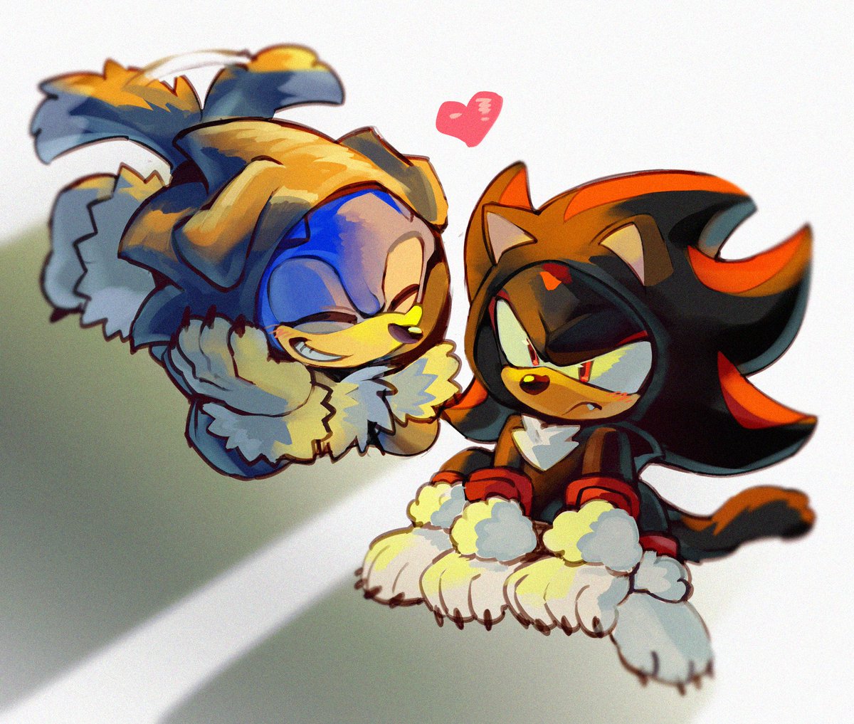 The Doctor said I should stay in bed, but this is so cute, I couldn't help but get up and draw...
＃sonadow