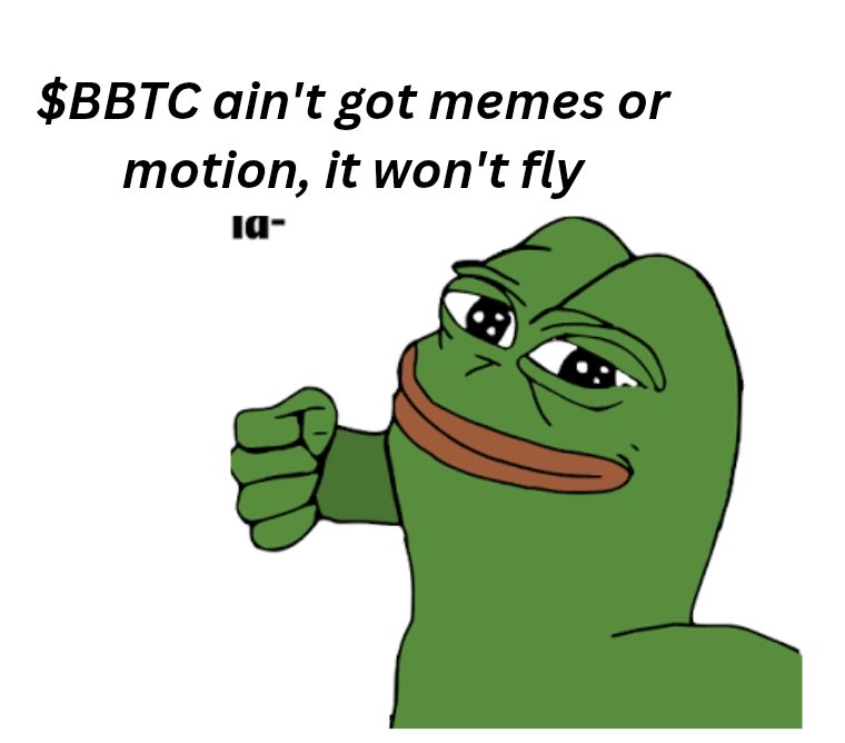 _Mayorw3's tweet photo. @trader1sz Many are vamping.
Many are dying.

But $bbtc ? 

We have got memes , Got community 

Sooner or later motion will come.

AYourR9ew7zCugdCzAfavnrfToBGdD3RgtFYejAYpump https://t.co/mhRjO1FbWA