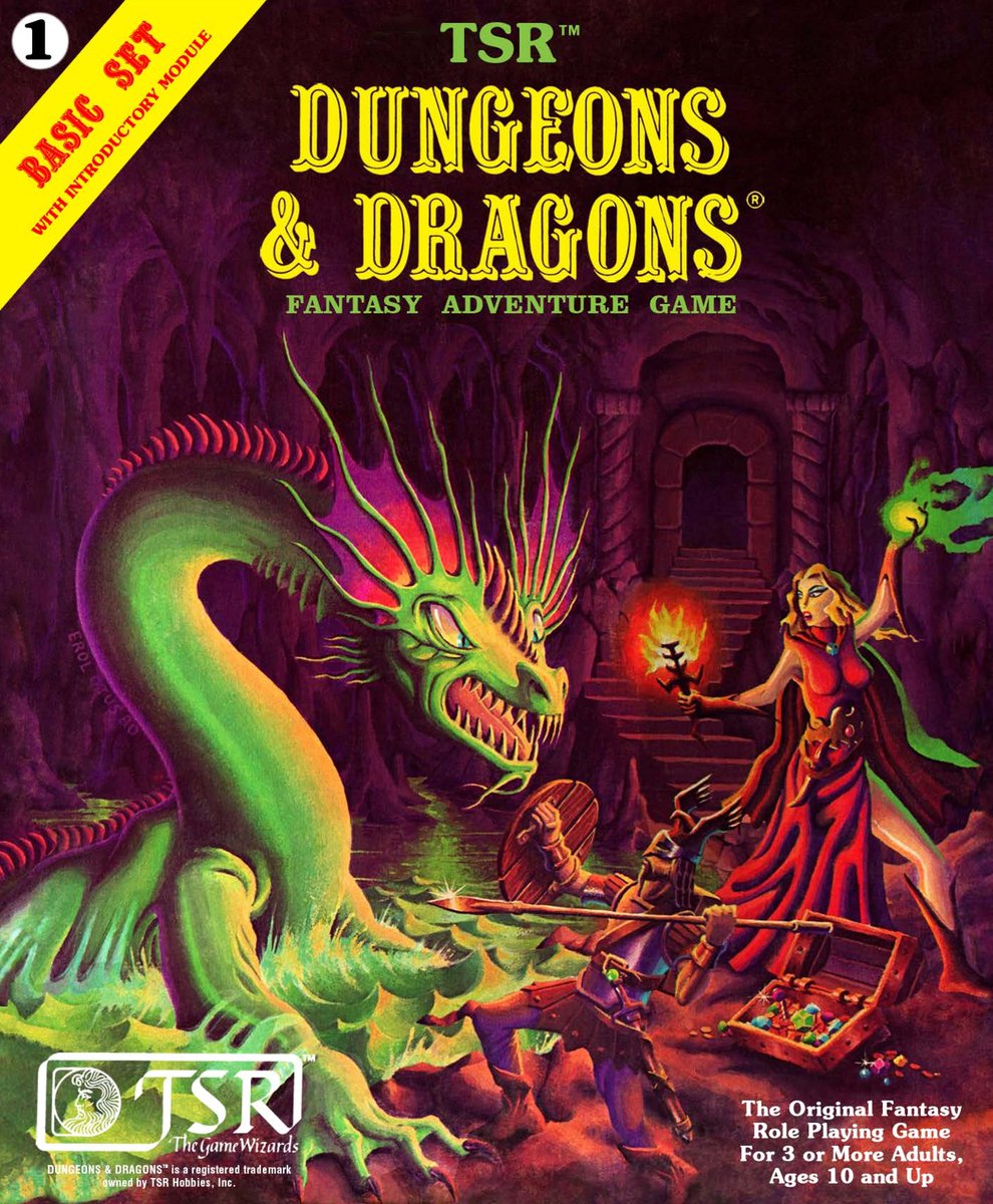 KevinLamb74's tweet photo. 1981's Basic Dungeons &amp; Dragons Rules
Still possibly the best vibe in all of D&amp;D.
#FantasyArt https://t.co/Xw6JigLmwP