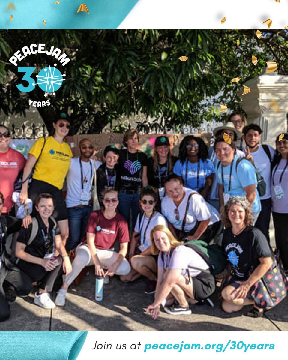 PeaceJam's tweet photo. This Earth Day, we’re reflecting on moments from the past 30 years that show the power of collective action for our planet. Like this Climate Strike at the 2019 Summit of Nobel Peace Laureates held with our PeaceJam youth and Nobels!

Join us at https://t.co/wbgBqipSV7 https://t.co/NRrPBacurG