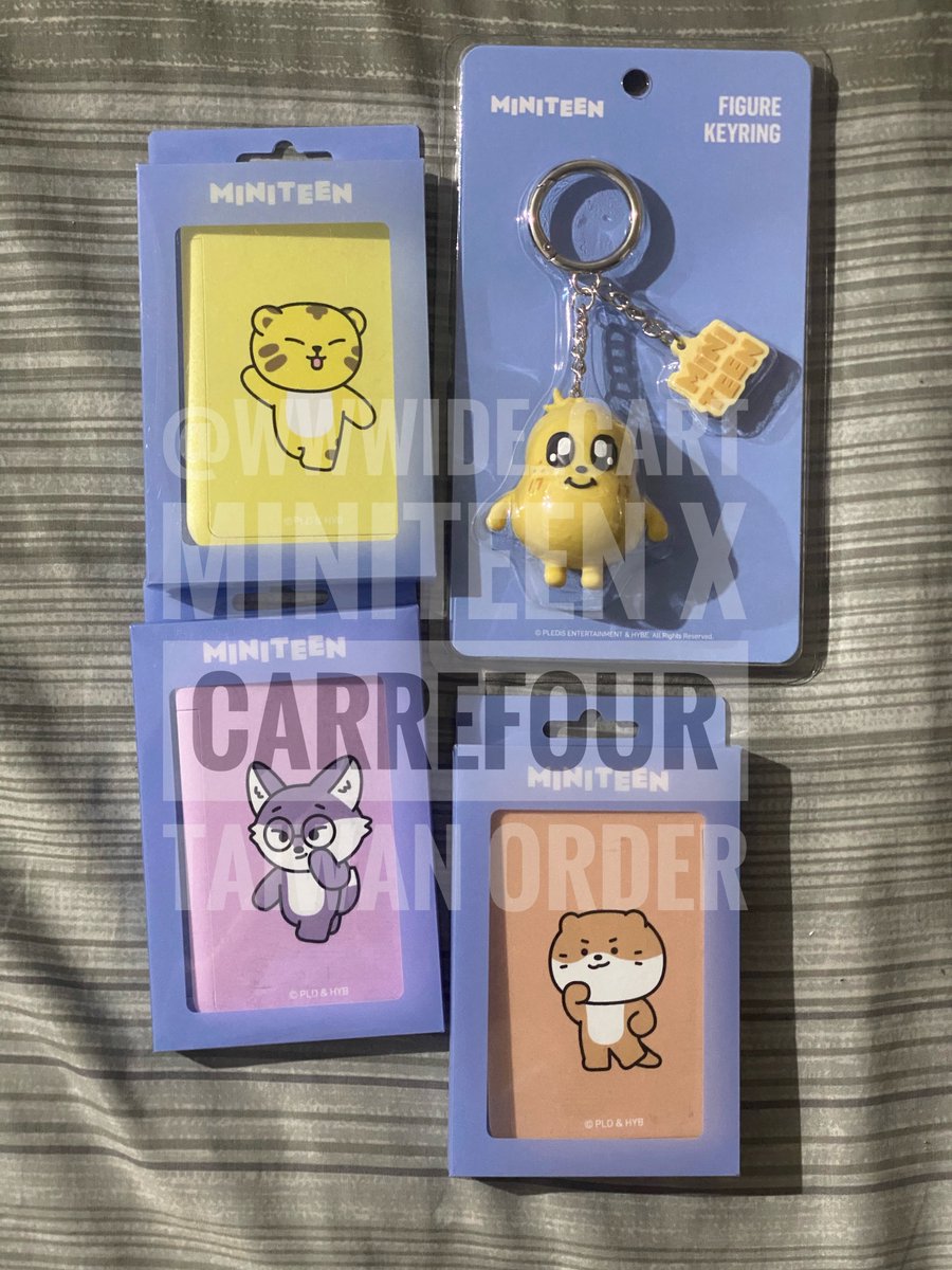 secured miniteen x carrefour taiwan items today! will take a break