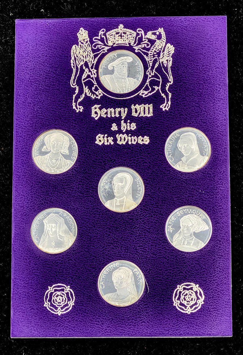 Coin_HuntersLLC's tweet image. “Divorced, beheaded, died…divorced, beheaded, survived.” 👑

Six wives. One king. Struck in silver.

Proof set • .925 silver • Limited issue

#Numismatics #SilverStacking #SixtheMusical