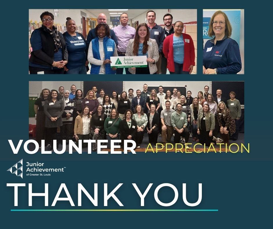 JA_STL's tweet photo. We’re so grateful for the dedication of our volunteers who empower us to create a stronger community and drive meaningful change. 
Thank you to the thousands that have donated their time to JA, YOU are making a difference! 💙 

#weloveourvolunteers #wecouldnotdoitwithoutyou https://t.co/HT3cJrPw8N