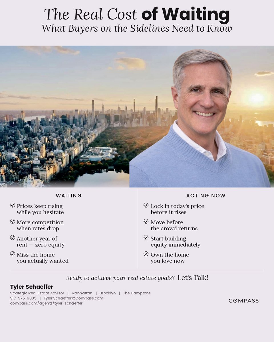 TylerSchaeffer1's tweet image. What's Really Happening in NYC Real Estate Right Now Low inventory. Less competition. A short window many buyers are missing. #Buyers #Sellers #Renters #Manhattan #Brooklyn compass.com/notifications/…
