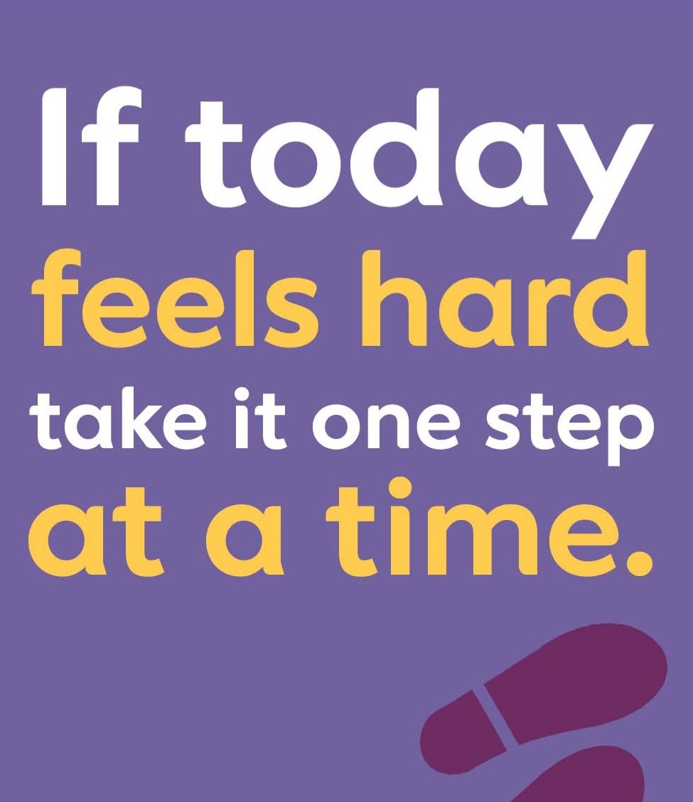 samaritansshrew's tweet photo. It’s OK to take it day by day, hour by hour, or even minute by minute. 
 
If life is feeling too heavy, we’re always here on 📞116 123 💚 https://t.co/zClBgO60U7