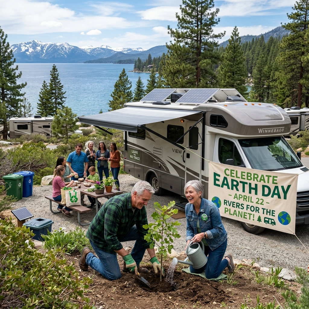 LivingtheRVLif1's tweet image. 🌍 Happy Earth Day! As RVers, we have a front-row seat to the beauty of our planet. Let's keep it beautiful. Remember: Leave No Trace, use eco-friendly holding tank treatments, and stay on marked trails. #EarthDay #LeaveNoTrace