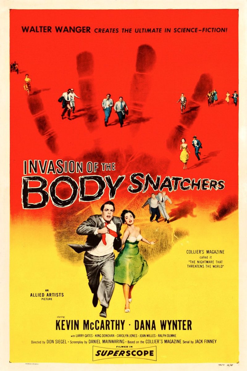 GabeCrate's tweet photo. ☢️#219. Invasion of the Body Snatchers, 1956. With an alarming propensity for naming townspeople by their first and last name, hero doctor and perpetual flirt #KevinMccarthy roots out (sorry) commies one allegorical pod at a time. A bit dated, but a fun #scifi #classic. 3.5/5☢️ https://t.co/zyIpBRS6vk