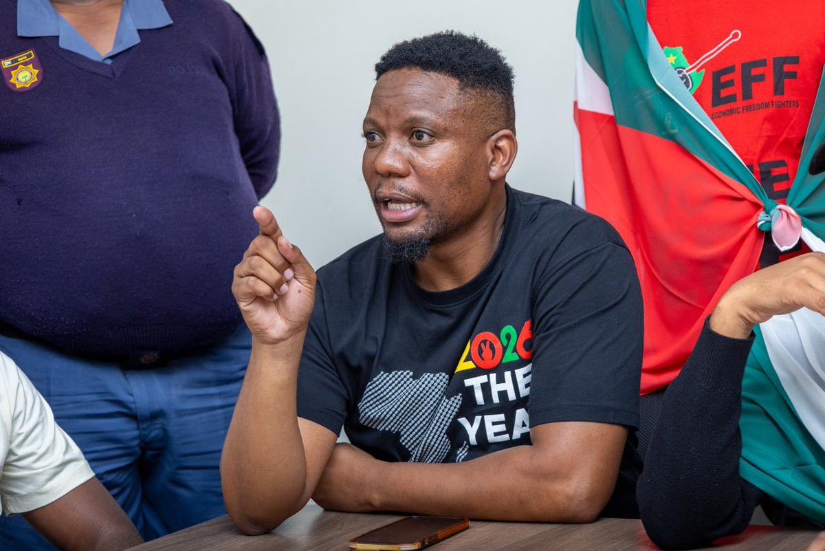 EFFGautengProv's tweet image. 🚨Happening Now🚨

The EFF Leadership meeting with the Mr James Loughnane, the General Manager of Houghton Golf Club.

#FreePalestine