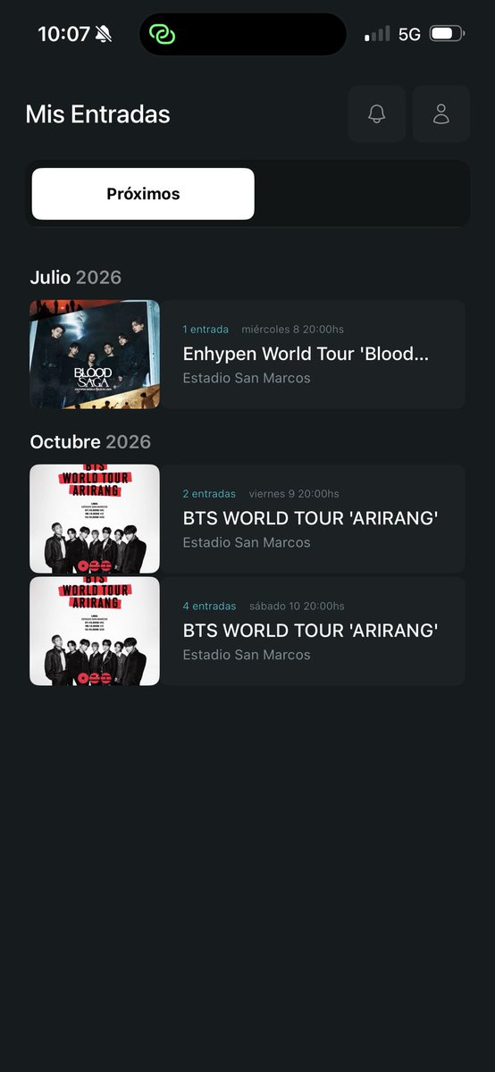 cami VERÁ A BTS, A ENHYPEN Y STBV tweet media