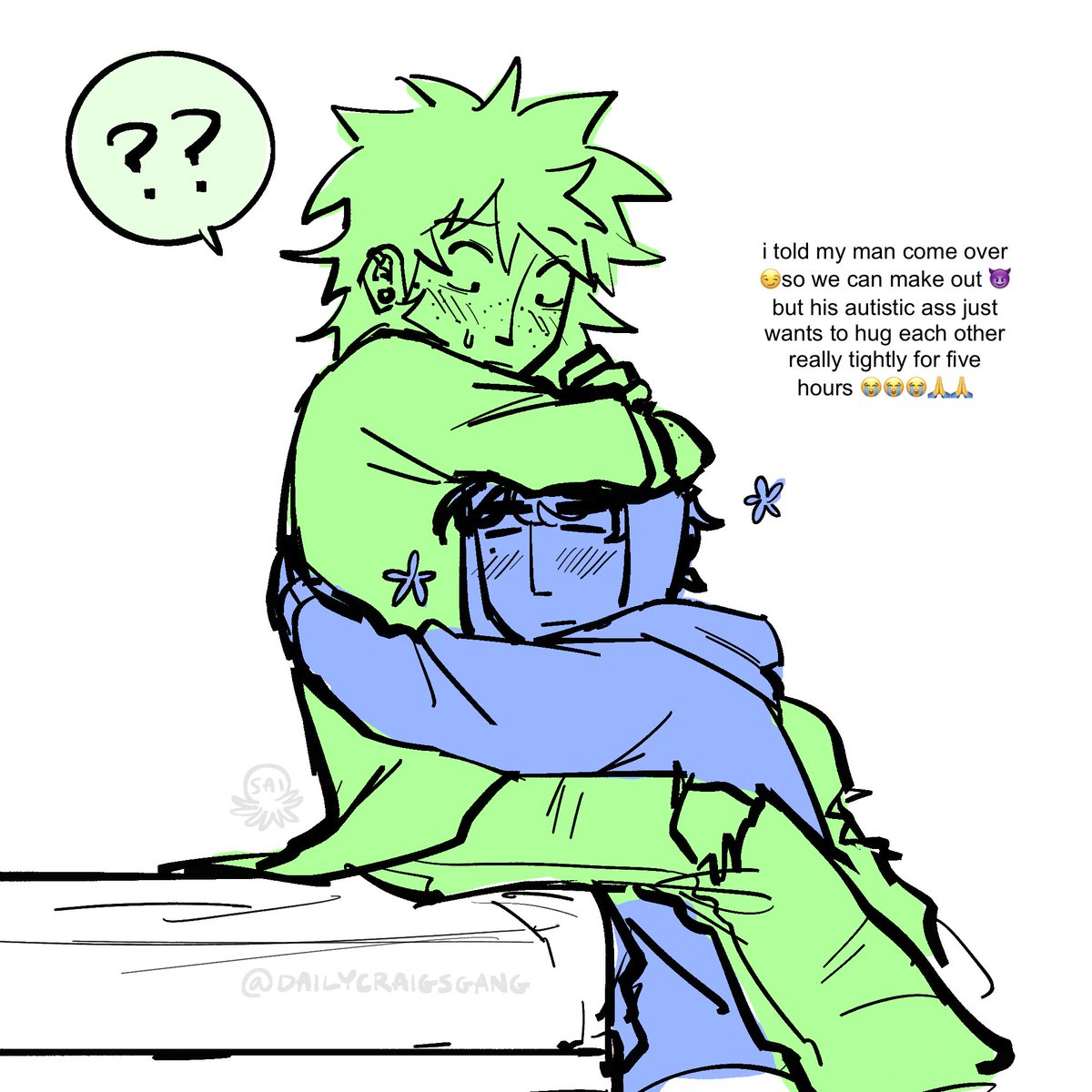 octosaii's tweet image. i can’t think of a good caption but YAY I LOVE CREEK #spcreek #sptwt #tweektweak #craigtucker #southpark