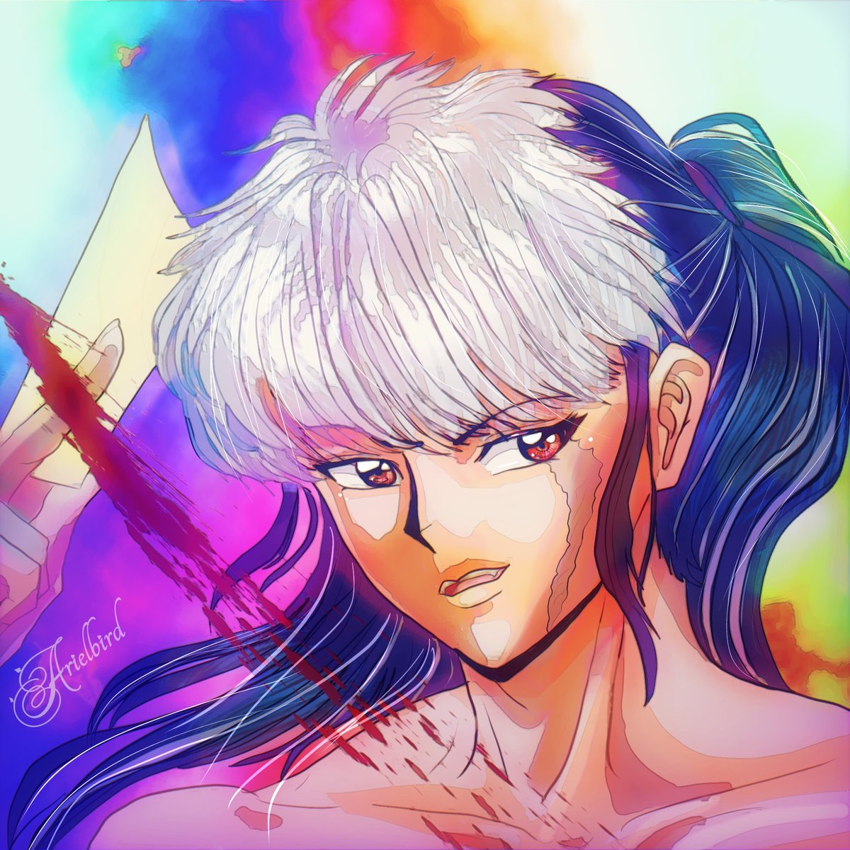 #fanart de #Mao #anime #manga en estilo #Inuyasha