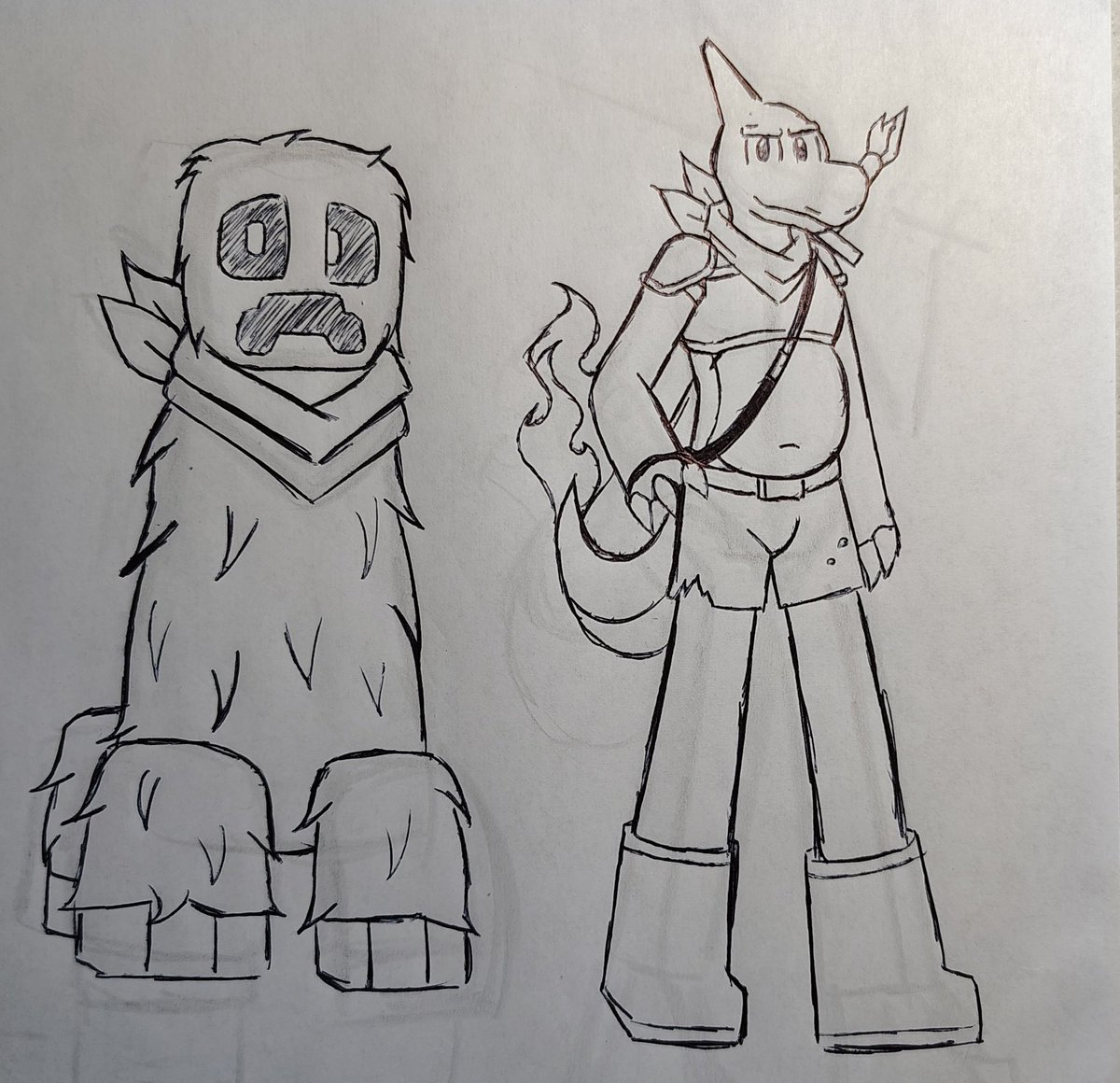 MrWolfu_97's tweet image. Ahora he creado un nuevo dúo para mí universo de Minecraft... Char el lagarto cola fuego y un Creeper incapaz de detonar. 

Por qué la idea? No lo se... Solo se me ocurrió hacer un dúo con mi OC y un Creeper .w.

#minecraft #creeper #MinecraftBedrockEdition #sketch