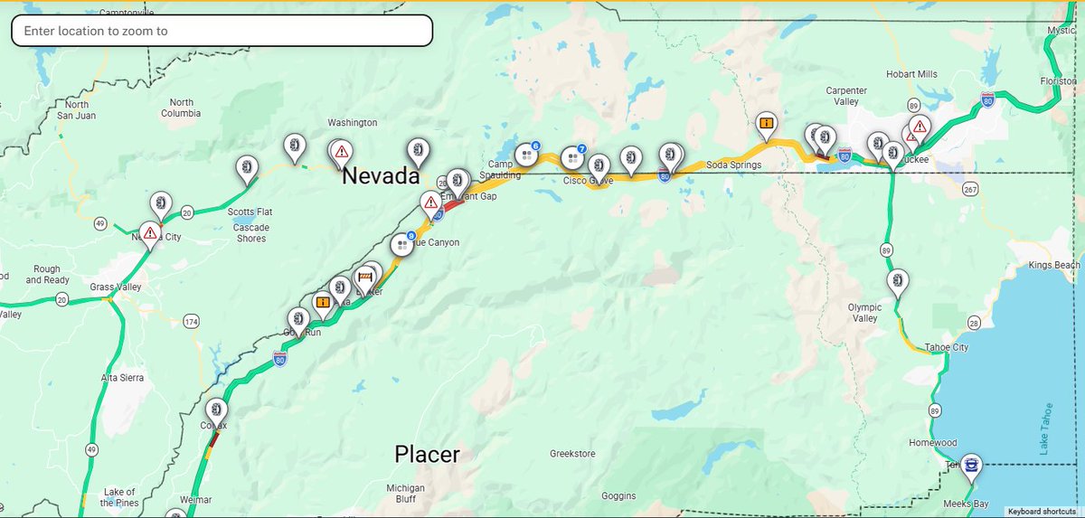 CaltransDist3's tweet image. Forecast calls for lingering showers through the early afternoon. Check #QuickMap for any updates.