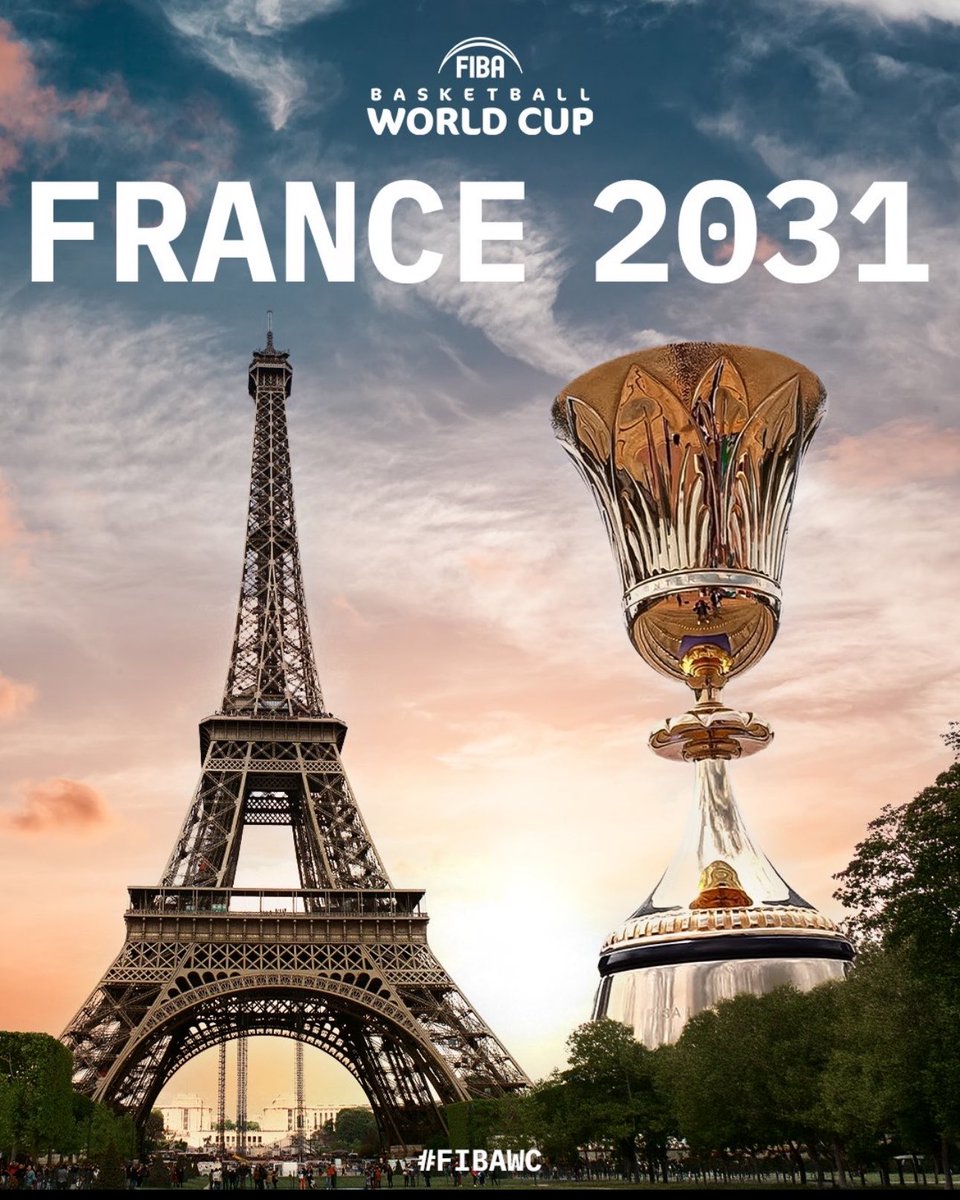 _10sara_'s tweet image. وقع الاختيار على فرنسا لاستضافة مونديال ٢٠٣١ 
لكرة السلة
في ثلاث مدن ليون ليل باريس
من ٢٩ اغسطس حتى ١٤ اكتوبر ٢٠٣١
 #FIBAWC