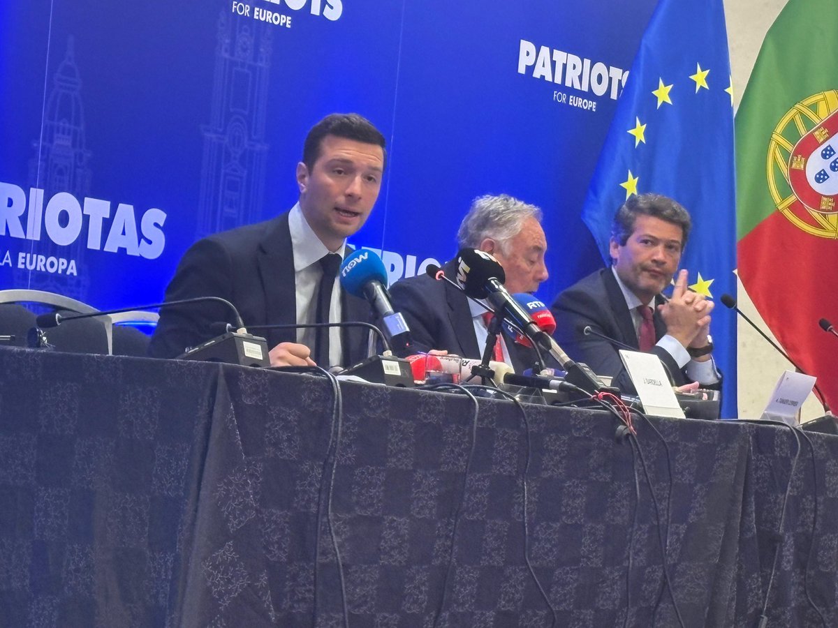 levifernandes's tweet photo. 🇫🇷 Présidentielle 2027: « c’est un scrutin aussi important pour la France que pour l’Europe » a dit  Jordan Bardella lors d’une rencontre des souverainistes européens à Porto https://t.co/YOLyJd01Z0