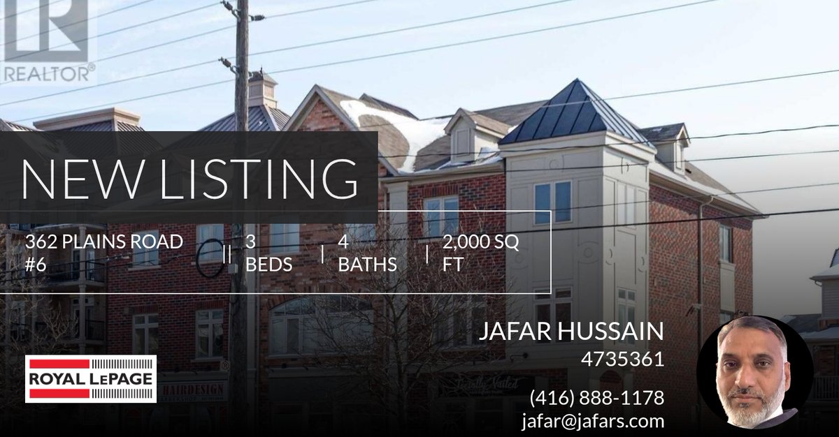 teamjafars's tweet photo. If you're looking for a 3 bedroom home in Burlington (LaSalle), this new listing could be the one! Click for more pictures and information. Show someone who might be interested or call me at (416) 888-1178! https://t.co/M3R3BzfDY3 https://t.co/NNjwhGeBvN