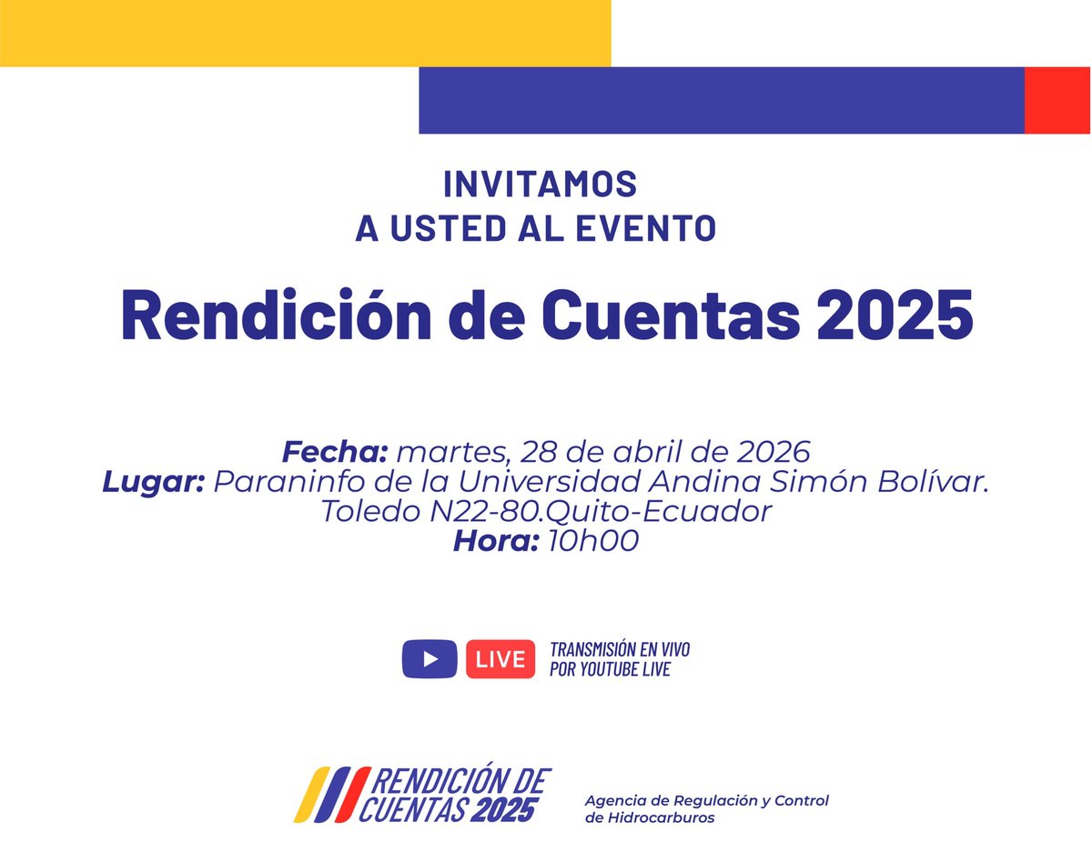 Agencia de Regulación y Control de Hidrocarburos tweet media