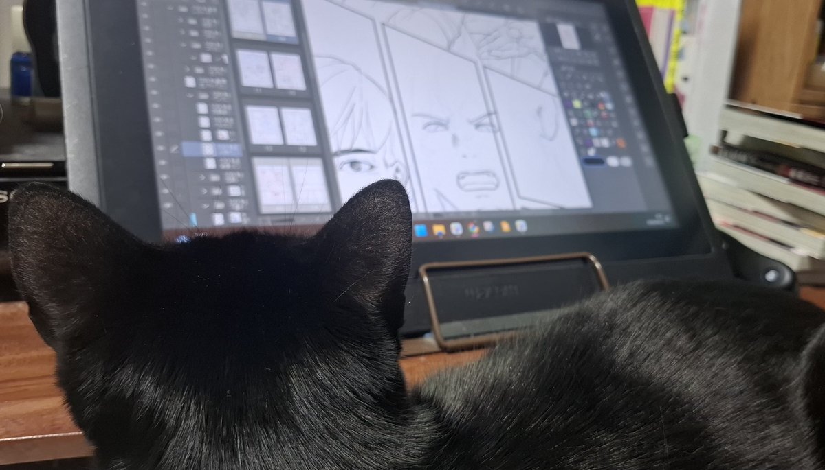 居座られている