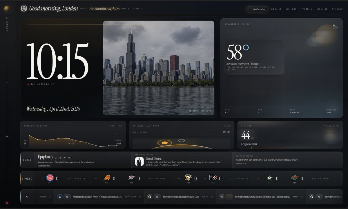 lndnbknr's tweet image. I built me a smart home dashboard with claude. @AnthropicAI Y'all got it in the bag! #claudedesign #workinprogress