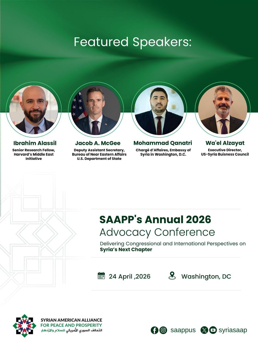 Syrian American Alliance For Peace & Prosperity tweet media