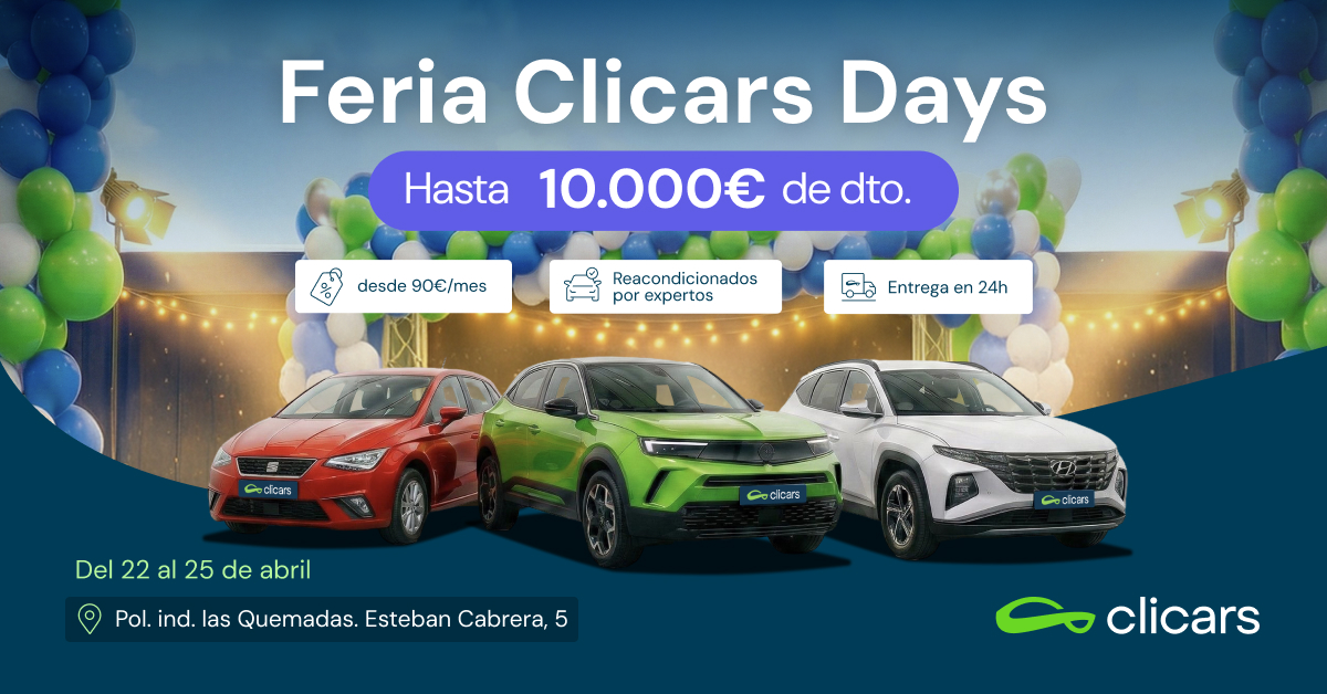 clicars's tweet photo. Si estás por #Cordoba o alrededores y empiezas a oír bocinas que no te extrañe, es porque estamos de...
💚💙¡CLICARS DAYS!💙💚

La mayor Feria de coches reacondicionados de Córdoba en Polígono Industrial las Quemadas Esteban Cabrera, 5

💚 Nuestro equipazo te espera: ¡Vente! 💚 https://t.co/usvwHlQR1F