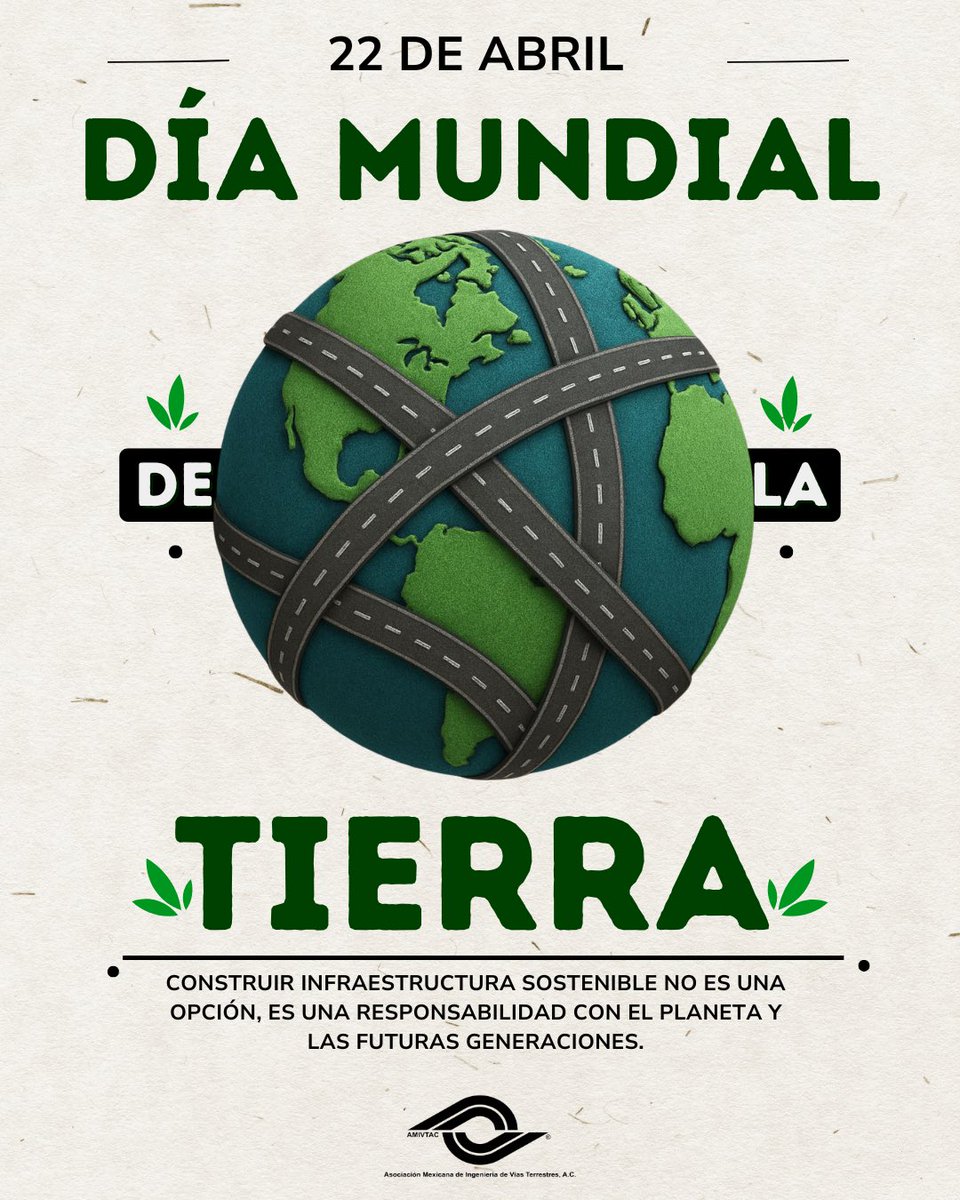AMIVTACmx's tweet image. En el #DíaDeLaMadreTierra 🌎 recordamos que la ingeniería vial también construye futuro. Apostar por infraestructura sostenible es cuidar el planeta y a las próximas generaciones.

Desde la #AMIVTAC, conectamos desarrollo con responsabilidad.

#IngenieríaVial #Sostenibilidad