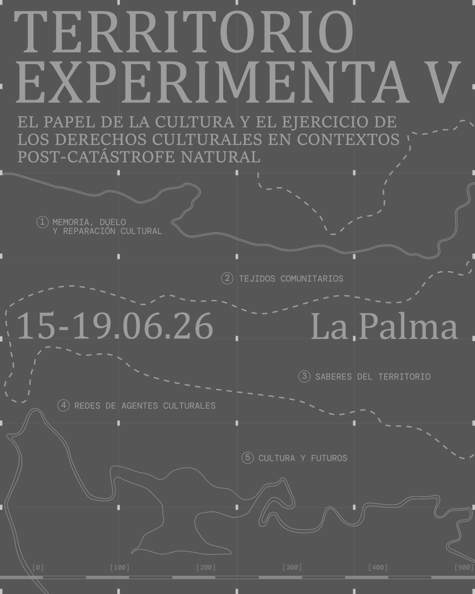 cultuciudadania's tweet photo. 📢 ¡#TerritorioExperimentaV llega a La Palma del 15 al 19 de junio! 

Un laboratorio donde reflexionar, compartir y trabajar en torno al papel de la cultura y los derechos culturales en contextos post-catástrofe natural.

📅15 - 19 JUN | La Palma
➕​Info: https://t.co/zcKqBx8nkM https://t.co/jIaYkjhtbz
