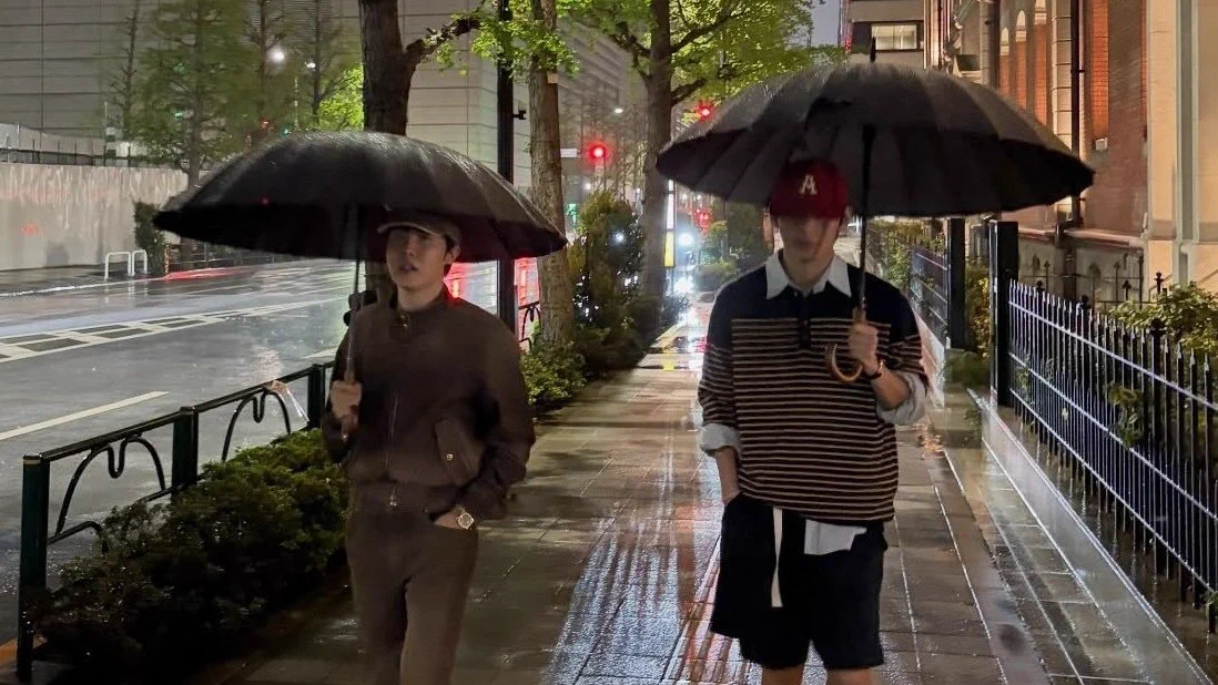 BTS's V and J-Hope Share Rainy Tokyo Walk After Sold-Out