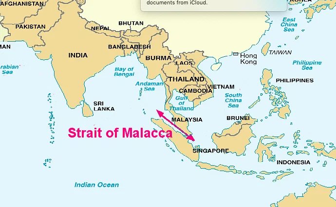 China has been concerned about the block of Strait of Malacca for decades. The concern of US Navy blocking the area to strangle China has been haunting multiple generations of Chinese leadership. If that is blocked, China will be cut off from Persian Gulf energy. Chinese